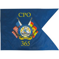 20" X 27.75" Custom Single Reverse Digitally Printed Military Guidon Flag